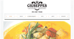 Desktop Screenshot of giuseppescatering.com